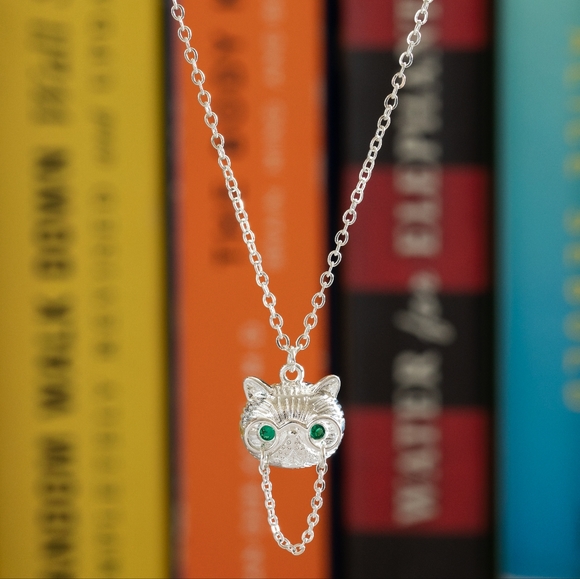 Mr. Fancy Pants Professor Cat Necklace (S925) - Picture 5 of 9